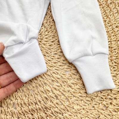 Conj. Body e Calça 100% Algodão Pima com Proteção UV50+ - Branco